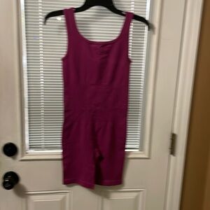 NWT SOO SLICK JUMPSUIT LARGE MAGENTA COMPRESSIVE SHAPEWEAR ROMPER